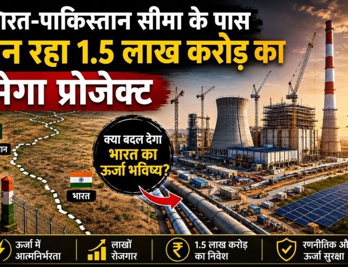 भारत-पाकिस्तान सीमा के पास बन रहा 1.5 लाख करोड़ का मेगा प्रोजेक्ट: क्या बदल देगा भारत का ऊर्जा भविष्य?