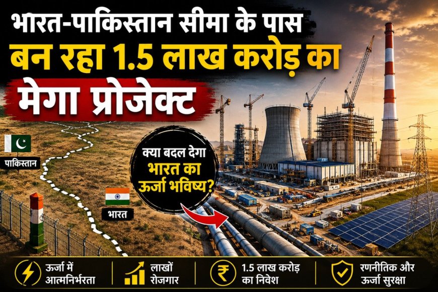 भारत-पाकिस्तान सीमा के पास बन रहा 1.5 लाख करोड़ का मेगा प्रोजेक्ट: क्या बदल देगा भारत का ऊर्जा भविष्य?